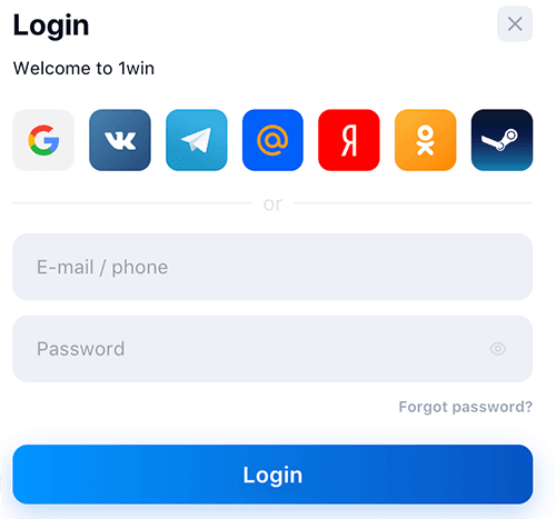 Login Pin-Up